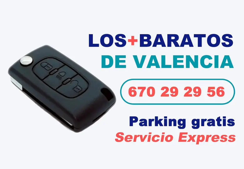 ¿Necesitas una copia de llaves de coche en Valencia?